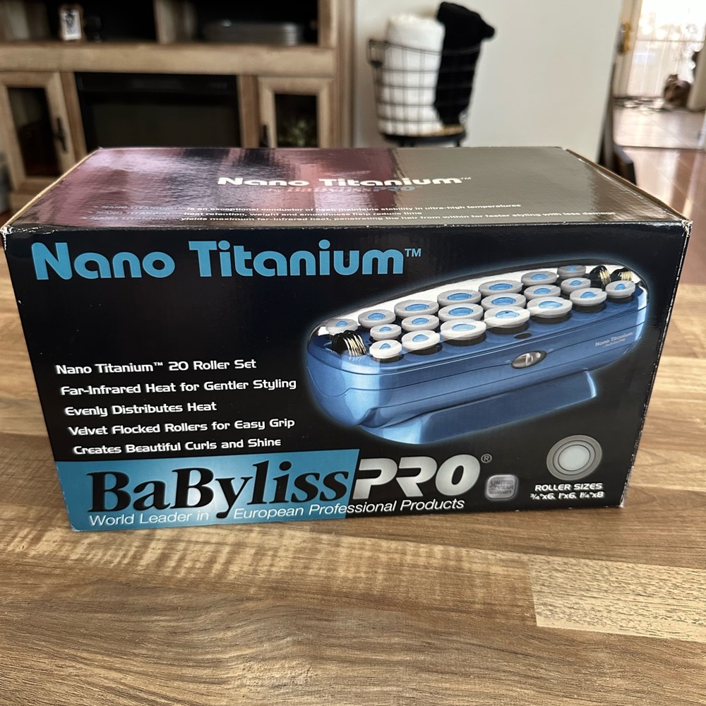 BaBylissPRO Blue Nano Titanium Roller Set